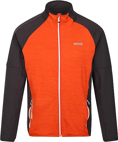 Regatta Hepley Fleecejacke für Herren leicht und dünn, Größe:3XL, Farbe:Orange von Regatta