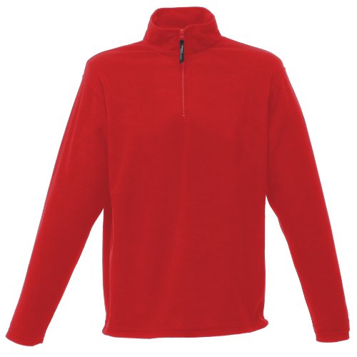 Regatta Herren 170 Series Fleece-Oberteil mit Reißverschluss bis zur Brust, Anti-Pilling (Large) (Rot) von Regatta