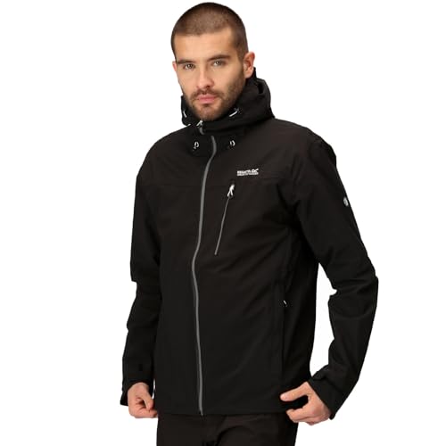 Regatta Herren Jacke, Black/Magnet, 62 von Regatta