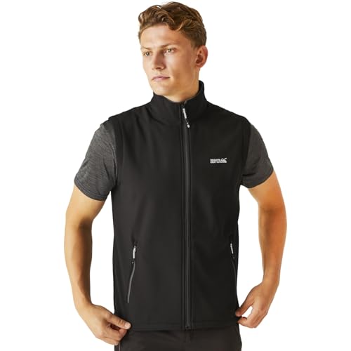 Regatta Herren III Bradwell Softshell Wasserabweisend Gilet - Schwarz - M von Regatta