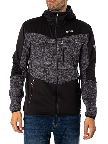 Regatta Herren Cadford V Fleece mit durchgehendem Reißverschluss, Schwarz, L von Regatta