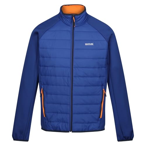 Regatta Herren Hybrid-Jacke mit durchgehendem Reißverschluss Gepolsterter Mantel, New Royal (Persimmone), L von Regatta