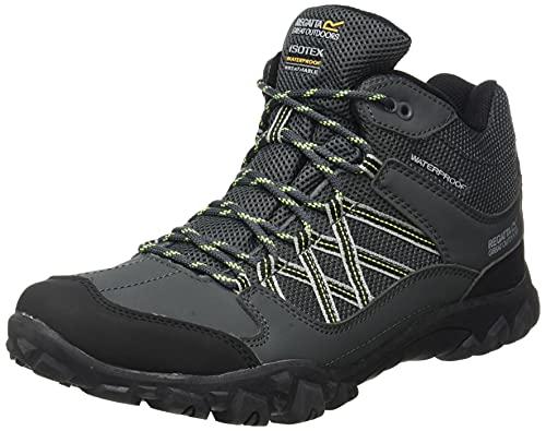 Regatta Herren Edgepoint Waterproof Hiking Boot Trekking-& Wanderhalbschuhe, Braun (Briar/Lime Punch 824), 41 EU von Regatta