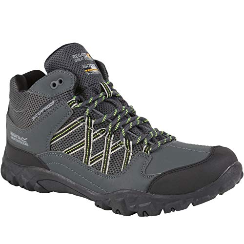 Regatta Herren Edgepoint Waterproof Hiking Boot Trekking-& Wanderhalbschuhe, Braun (Briar/Lime Punch 824), 40 EU von Regatta