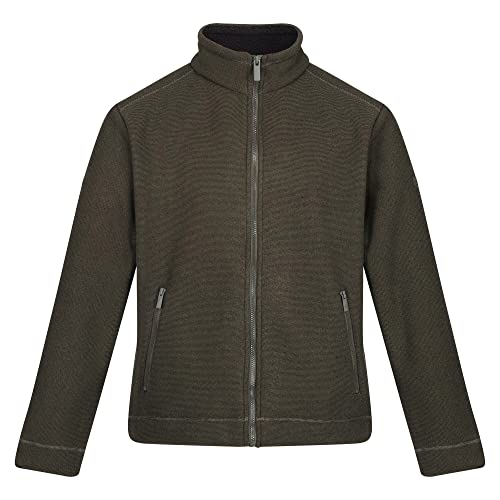 Regatta Herren Garrian II Sherpa Rückseite Fleece, Dunkles Khaki (Schwarz), XXL von Regatta