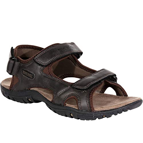 Regatta Herren Haris Durchgängies Plateau Sandalen, Braun (Peat), 45 EU von Regatta