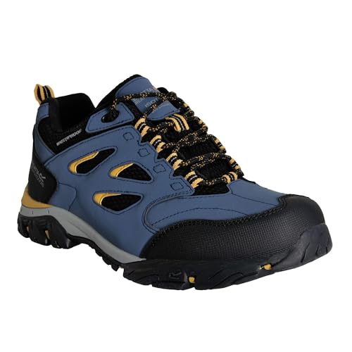 Regatta Herren Holcombe Iep Low Wanderschuh, Braunschweig Blau Gold Stroh, 42 EU von Regatta