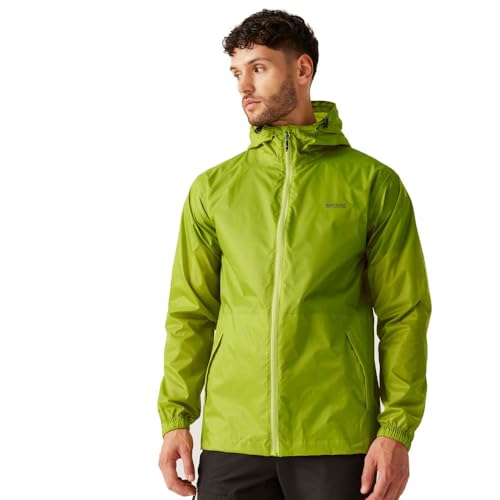 Regatta Herren Jacke Funktionsjacke Outdoorjacke Regenjacke Pack It III, Farbe:Grün, Artikel:-4EH grenobl Green, Größe:M von Regatta
