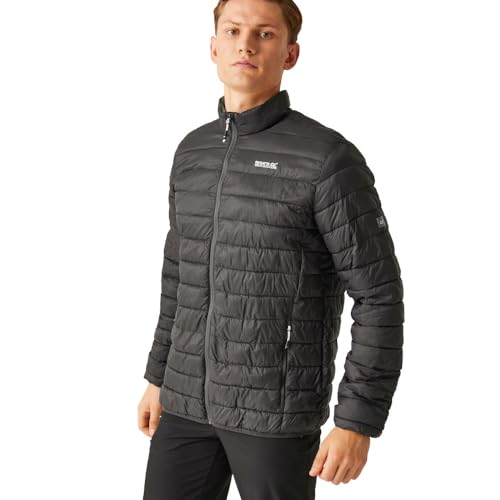 Regatta Herren Jacke Wanderjacke Outdoorjacke Steppjacke Hillpack II, Farbe:Grau, Artikel:-61I ash, Größe:XL von Regatta