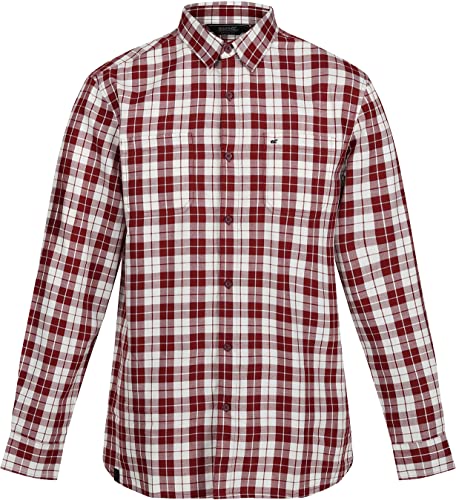 Regatta Lance Langarm Shirt Herren rot/weiß von Regatta