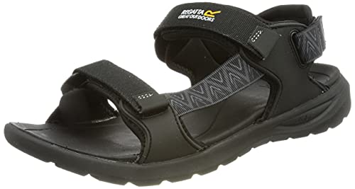 Regatta Herren Marine Web Sandal, Black, 43 EU von Regatta