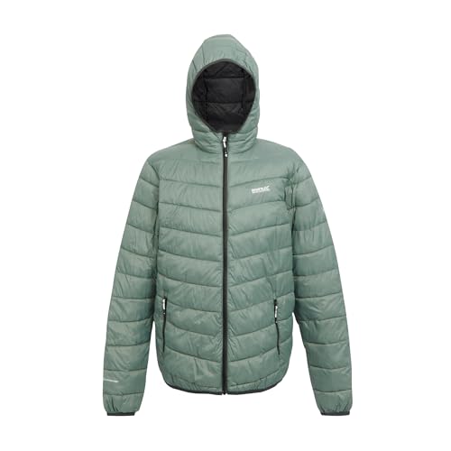 Regatta Herren Men's Hooded Jacket HillPack II Packaway Kapuzenjacke, wattiert, grün, L von Regatta