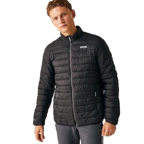 Regatta Herren Jacke Wanderjacke Outdoorjacke Steppjacke Hillpack II, Farbe:Schwarz, Artikel:-800 Black, Größe:XL von Regatta