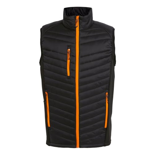 Regatta Herren Men's Navigate Hybrid Isolierte Bodywarmer, schwarz/orange, 3XL von Regatta