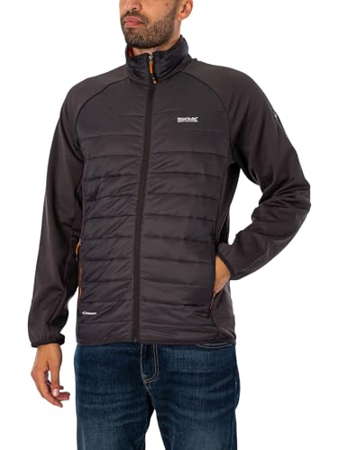 Regatta Herren Jacke Outdoorjacke Clumber IV Hybrid, Farbe:Anthrazit, Artikel:-08H ash/fox, Größe:M von Regatta