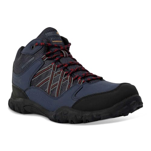 Regatta Herren Mens Edgepoint Hydropel Mid Height Walking Boots Niedrige Wanderschuhe, blau, 46 EU von Regatta