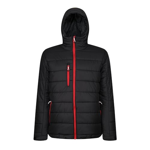 Regatta Herren Navigate Thermojacke gepolstert, Schwarz/Classic Red, M von Regatta