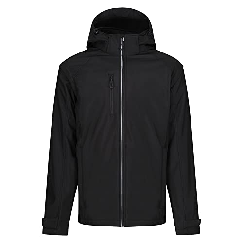 Regatta Herren Professional Mens Erasmus 4in1 Softshell Jacke, Schwarz (Schwarz), M von Regatta