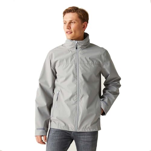 Regatta Herren Professionelle Herrenjacke Ascender, wasserdichte Shell-Jacke, grau/schwarz, M von Regatta