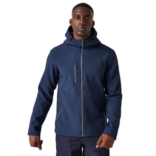 Regatta Herren Professionelle Navigate Softshelljacke Softshell-Jacke, Marineblau/grau, L von Regatta