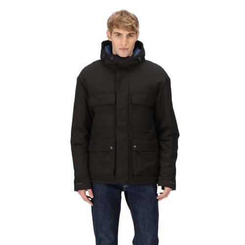 Regatta Herren Raylan Wasserdichter und atmungsaktiver Parka mit Thermoguard-Isolierung, Kapuze und mehreren Taschen von Regatta