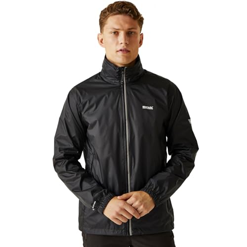 Regatta Herren Regenjacke Lyle IV, leicht, wasserfest (5XL) (Schwarz) von Regatta