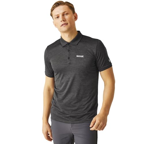 Regatta Herren Shirt Kurzarmshirt Funktionsshirt Poloshirt Remex II, Farbe:Anthrazit, Artikel:-61l ash, Größe:M von Regatta