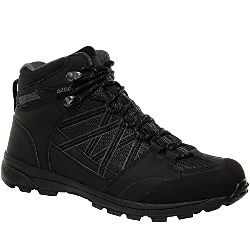 Regatta Herren Samaris Mid Ii Trekking- & Wanderstiefel, (Black/Granite 9v8), 12 EU von Regatta