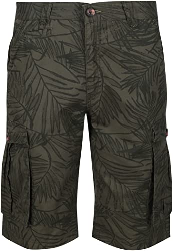 Regatta Herren Shorebay Shorts Hose, Dunkles Khaki-Blatt-Druck, 33W Regulär von Regatta