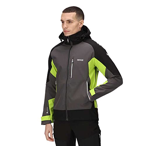 Regatta Herren Softshelljacke Hewitts VII grau/schwarz/grün - M von Regatta