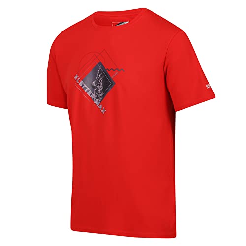 Regatta Herren-T-Shirt mit Fingal Slogan II, atmungsaktiv, schnell trocknend, Seville Red, XXL von Regatta