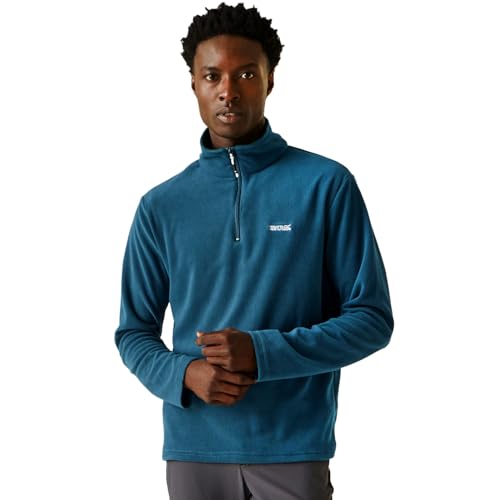 Regatta Herren Thompson Fleecejacke Fleece mit halbem Reißverschluss, Marokkoblau, XXL von Regatta