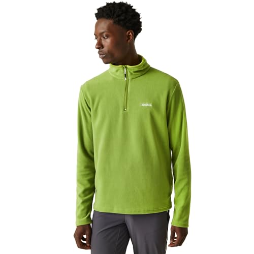 Regatta Herren Thompson Fleecejacke Fleece mit halbem Reißverschluss, Piquant Green, L von Regatta