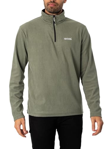 Regatta Herren Thompson Fleecepullover mit halbem Reißverschluss Pullover, Agave Green/Ash, L von Regatta