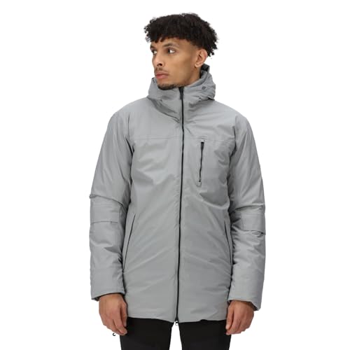 Regatta Herren Yewbank Ii Winterjacke mit Kapuze, Außenbereich wasserdichte Jacke, Storm Grey, L von Regatta