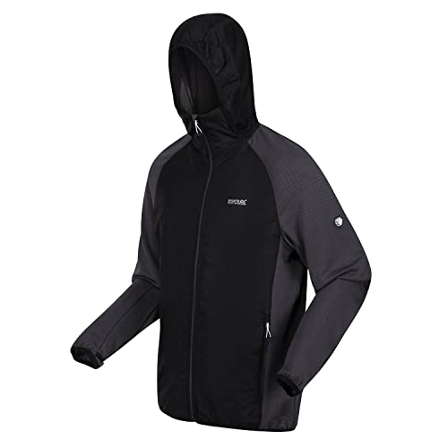 Regatta Highton Lite Hybrid Jacke/Fleecejacke für Herren, Größe:L, Farbe:Schwarz von Regatta