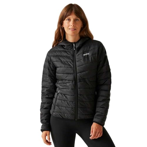 Regatta Hillpack IV Steppjacke für Damen mit Kapuze, Farbe:Schwarz, Größe:42 von Regatta