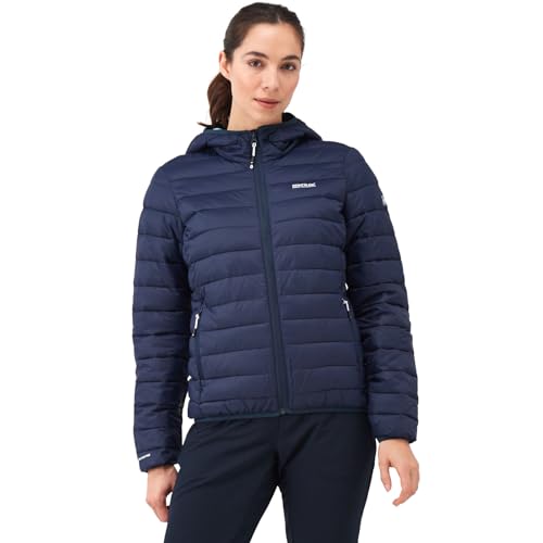 Regatta Damen Wattierte isolierte Jacke mit Kapuze Gepolsterter Mantel, Navy Sea, 40 von Regatta