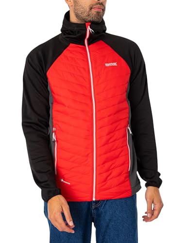 Regatta Hybrid Softshelljacke Herren Andreson VII, Größe:M, Farbe:schwarz-rot von Regatta