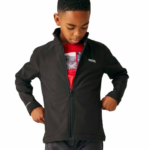 Regatta Jungen Cera Winddichte Softshelljacke, Schwarz , 15-16 Jahre von Regatta