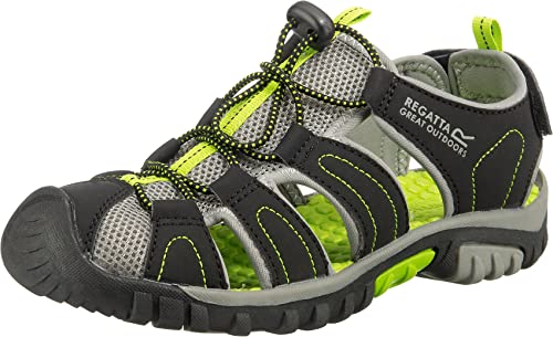 Regatta Westshore Junior Sandal, Blk/LimeGrn, 35 EU von Regatta