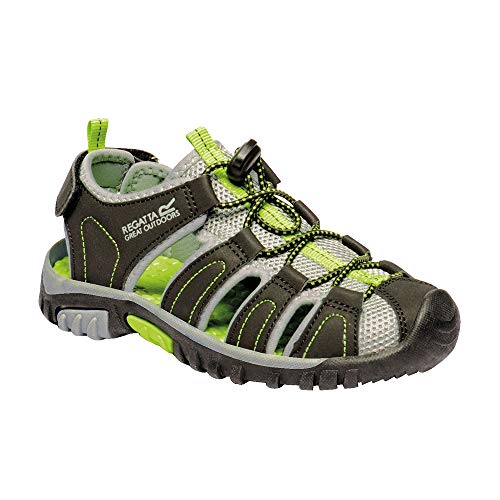 Regatta Westshore Junior Sandal, Blk/LimeGrn, 36 EU von Regatta