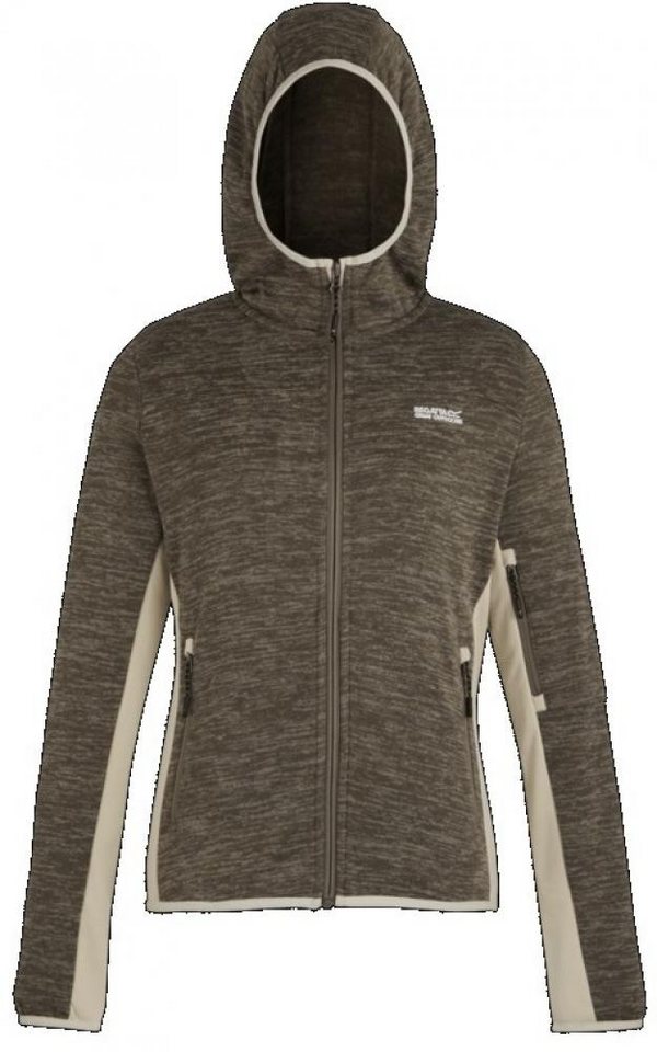 Regatta Kapuzensweatjacke Damen Melierte Fleece Jacke in Strickoptik - Kemilia von Regatta