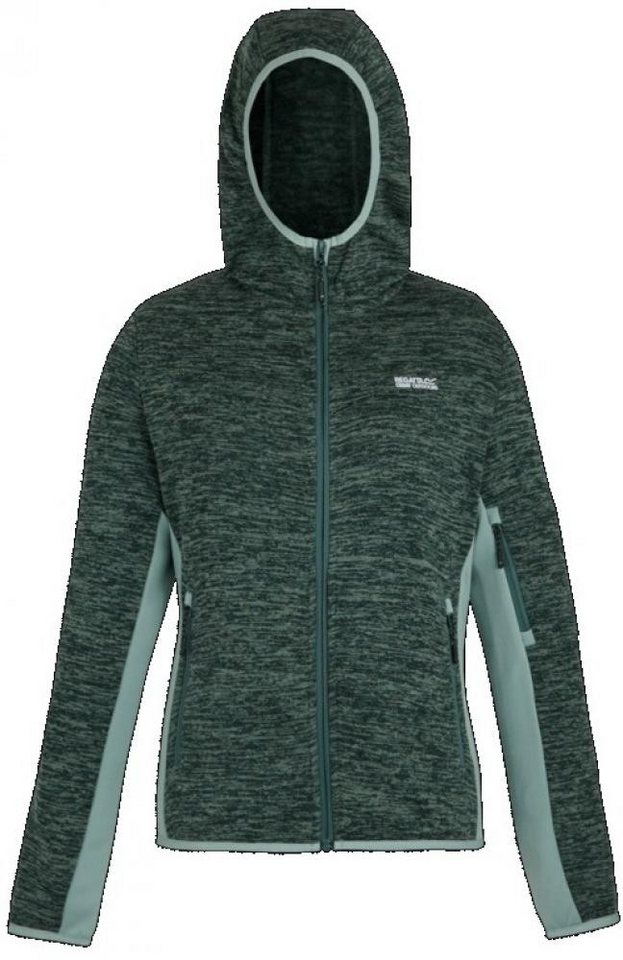 Regatta Kapuzensweatjacke Damen Melierte Fleece Jacke in Strickoptik - Kemilia von Regatta