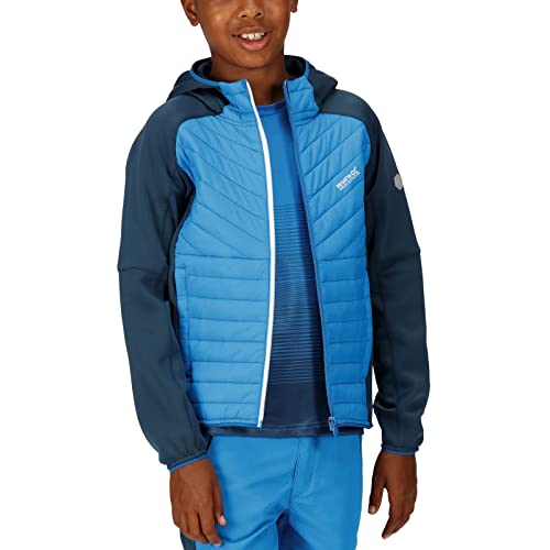 Regatta Kielder Hybrid VI Jacke für Jungen/Mädchen (13 Jahre) (Indigoblau, blaue Welle), Indigoblau, blaue Welle, 13 Jahre von Regatta