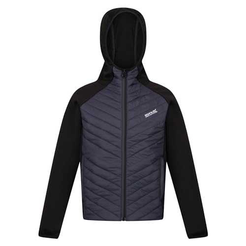 Regatta - Kielder Hybrid VII Steppjacke für Kinder (128) (Schwarz/Mittelgrau) von Regatta