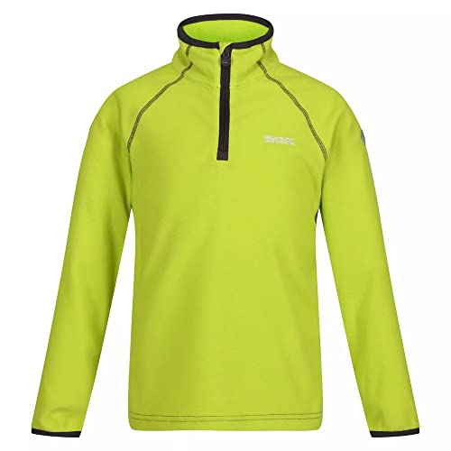 Regatta Jungen Kids' Loco Half Zip Fleece Pullover, Bright Kiwi/Citronella, 15-16 Jahre von Regatta