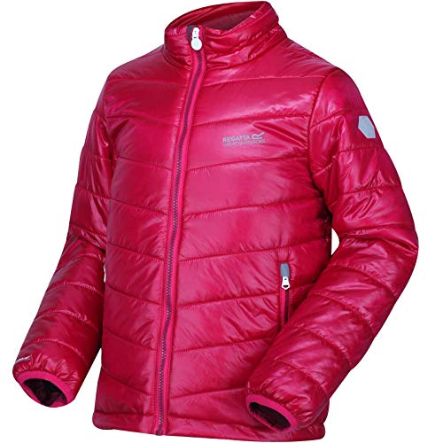 Regatta Kinder Junior Freezeway II Lightweight Holographic Metallic with Durable Water Repellent Finish and Insulation Jacke, Dunkle Kirsche, 13 Jahre von Regatta