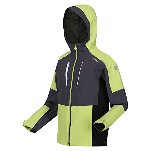 Regatta Kinder Regenjacke Junior Highton IV seal grey/green algea - 15-16 von Regatta