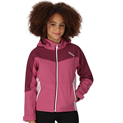Regatta Kinder Softshelljacke Eastcott II violet/amahz rosa weinrot - 164 von Regatta